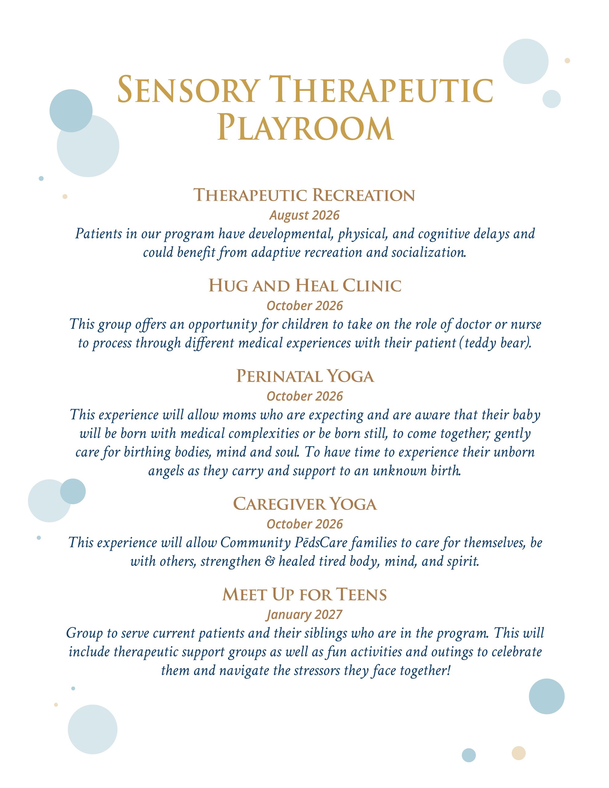 FDN 128 PedsCare Service Landing Pages Therapy