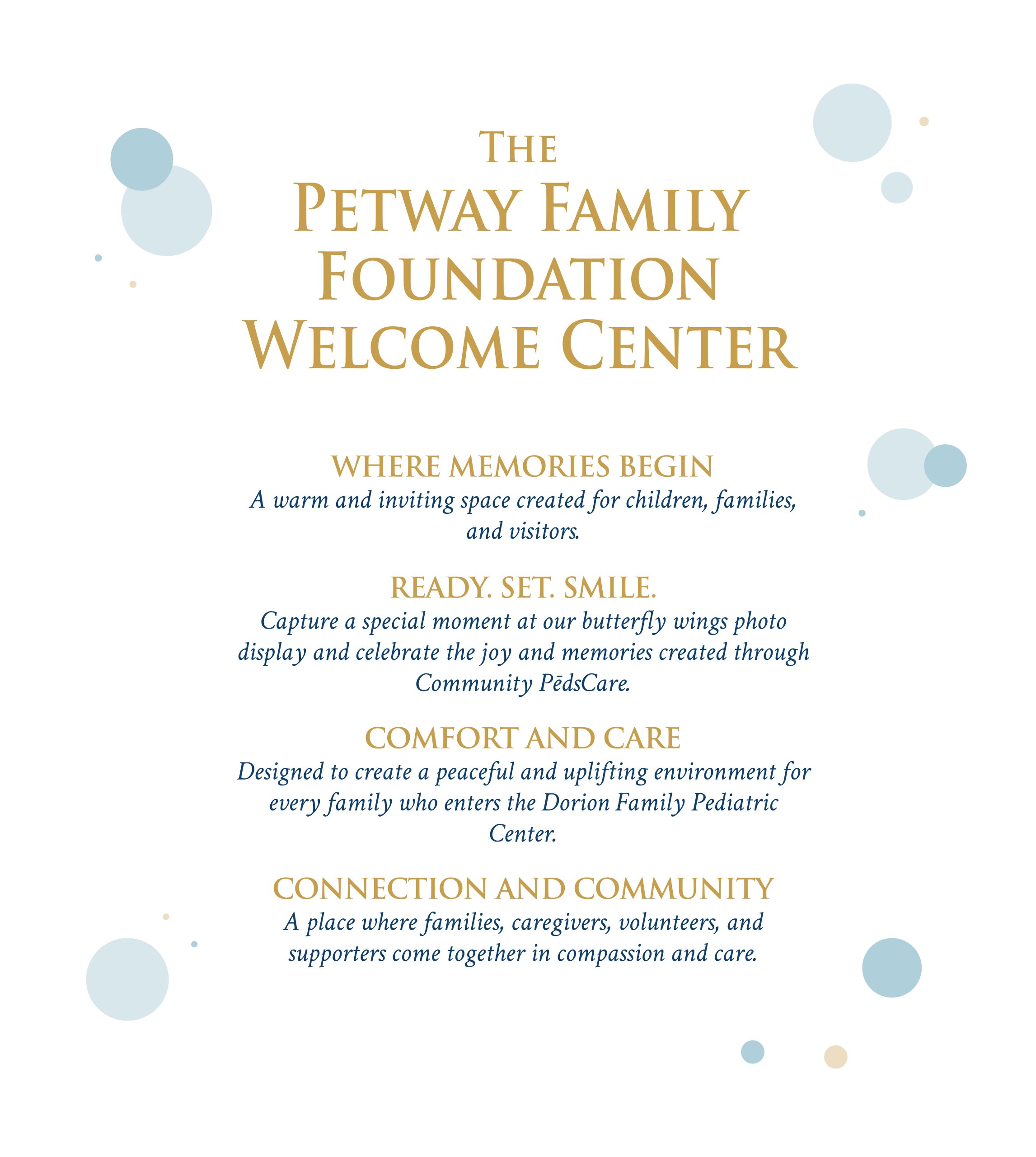 FDN 128 PedsCare Service Landing Pages PetWay Wecome Center